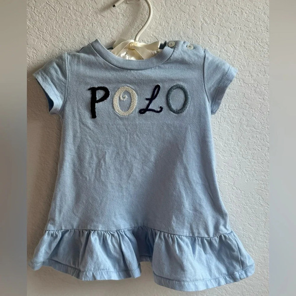 Ralph Lauren polo baby girl ruffle dress 3-6m - Picture 1 of 4